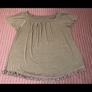 Women’s French Laundry 3X Olive Green Shirt